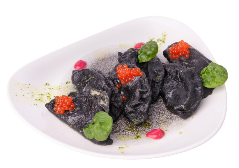 CZARNE PIEROGI Z DORSZEM 400g